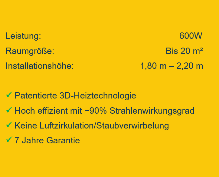 Shyn 600 Watt - Aufputz